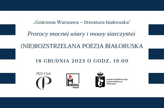 (nie)rozstzelana poezja białoruska - spotkanie w warszawie