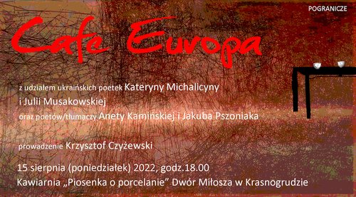 Cafe Europa z poetkami z Ukrainy