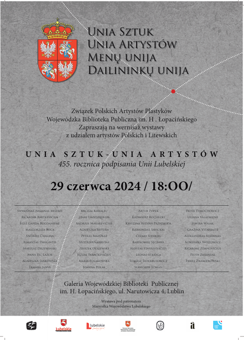 „Unia Sztuk - Unia Artystów. Menų unija - Dailininkų unija”