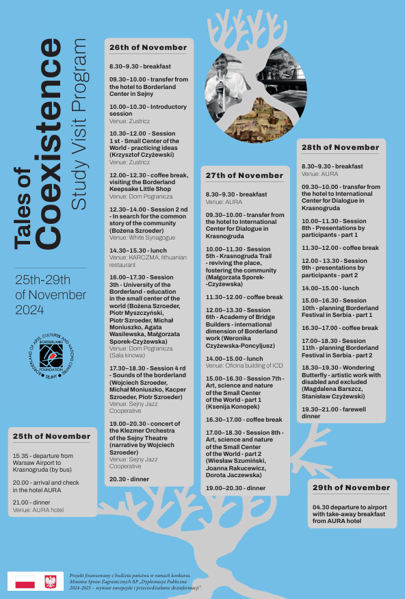 Opowieści o Współistnieniu - program wizyty studyjnej